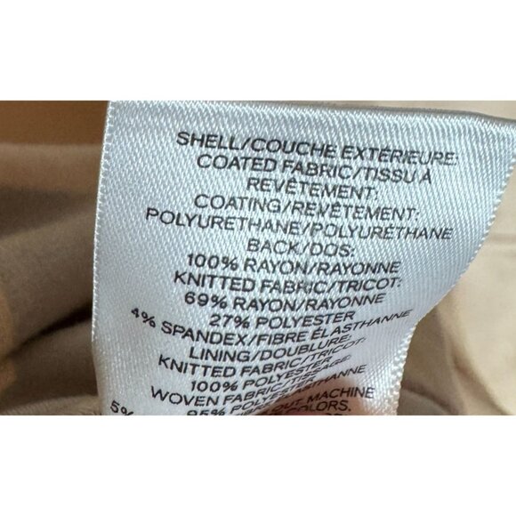 Express Vegan Leather Motorcycle Jacket Women's Size XL in Blondish/Tan - Picture 4 of 9